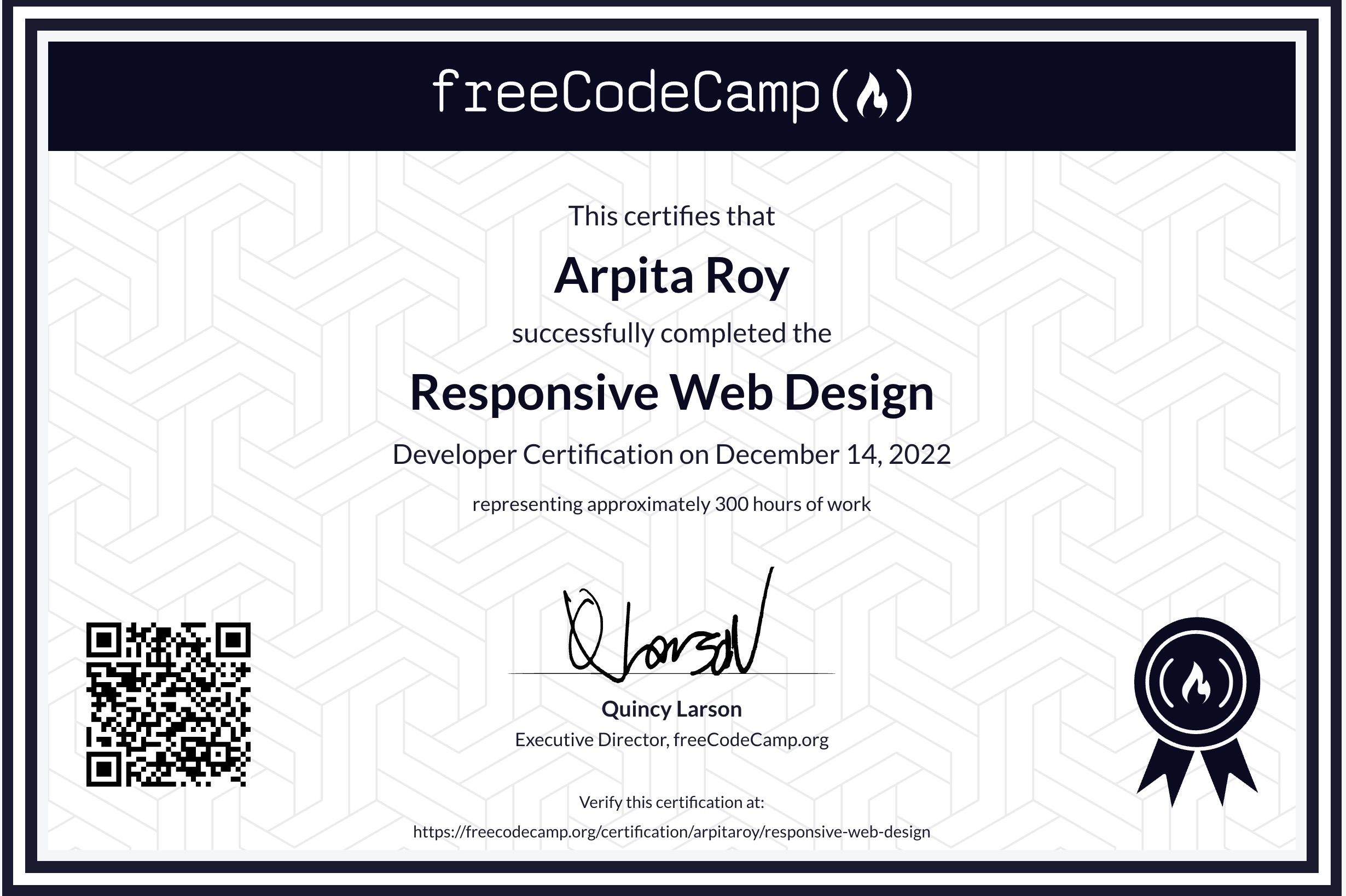 Responsive Web Design Developer Certification